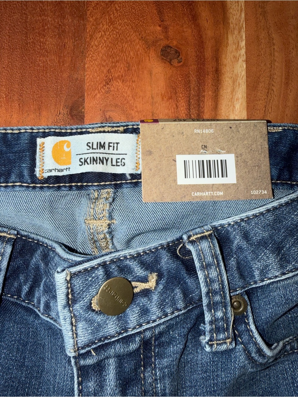 Carhartt Women's Blue Skinny-Leg Jean - Picture 2 of 6